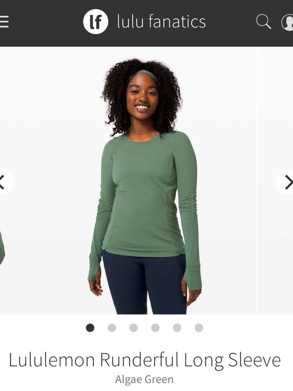 Lululemon Runderful Long Sleeve Size 8